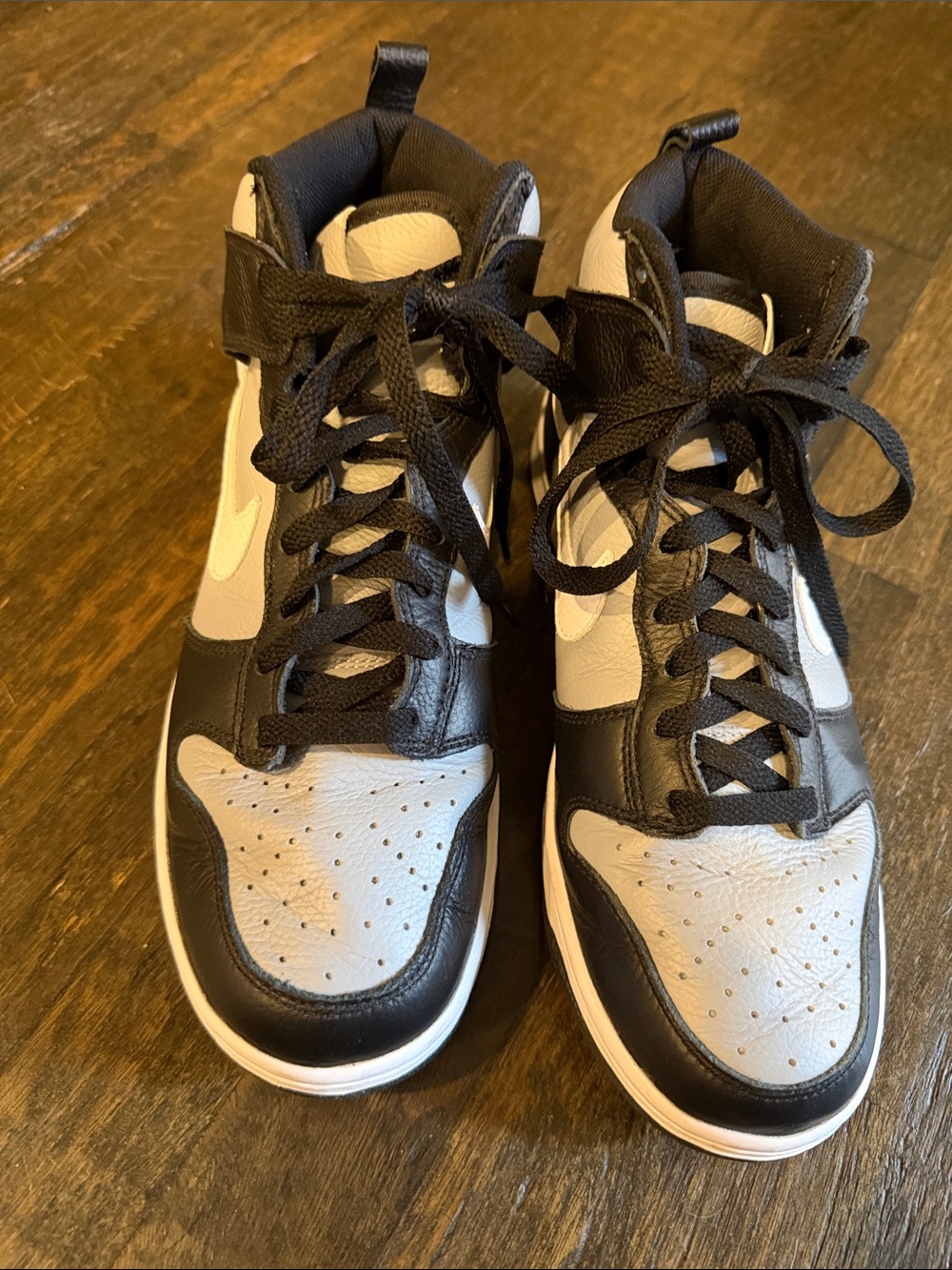 Nike Dunk High Black /white/Grey/White Size 9